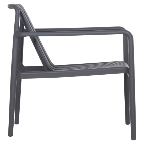 Πολυθρονα lounge εξωτ.χωρου malen hm6626.03 γκρι πολυπροπυλενιο 67x75x75υεκ **