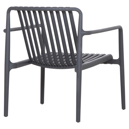 Πολυθρονα lounge εξωτ.χωρου malen hm6626.03 γκρι πολυπροπυλενιο 67x75x75υεκ **