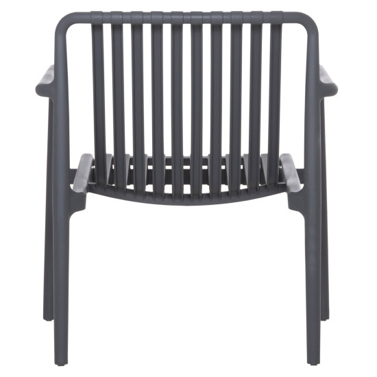 Πολυθρονα lounge εξωτ.χωρου malen hm6626.03 γκρι πολυπροπυλενιο 67x75x75υεκ **