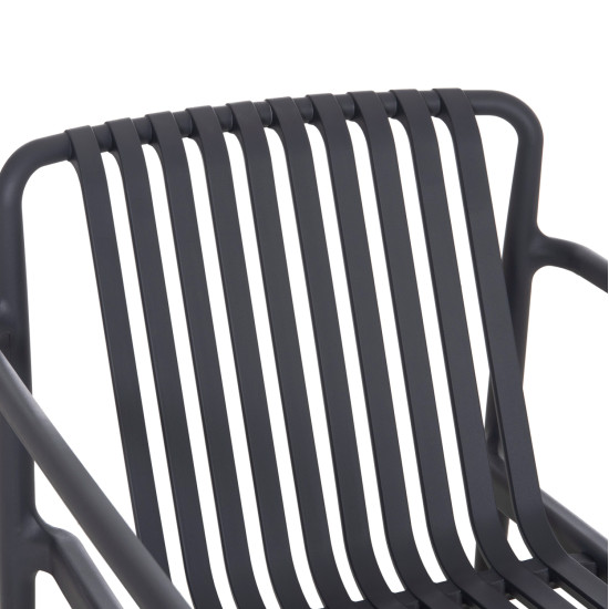 Πολυθρονα lounge εξωτ.χωρου malen hm6626.03 γκρι πολυπροπυλενιο 67x75x75υεκ **