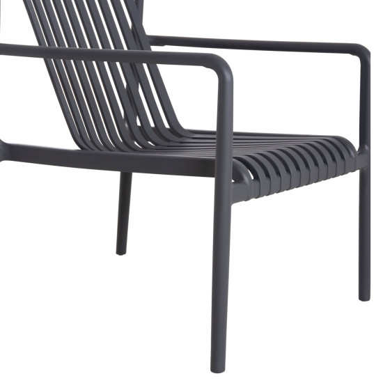 Πολυθρονα lounge εξωτ.χωρου malen hm6626.03 γκρι πολυπροπυλενιο 67x75x75υεκ **