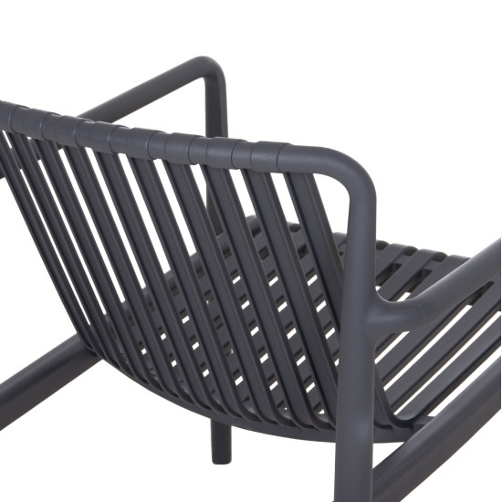 Πολυθρονα lounge εξωτ.χωρου malen hm6626.03 γκρι πολυπροπυλενιο 67x75x75υεκ **