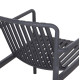 Πολυθρονα lounge εξωτ.χωρου malen hm6626.03 γκρι πολυπροπυλενιο 67x75x75υεκ **