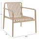 Πολυθρονα lounge εξωτ.χωρου malen hm6626.04 καπουτσινο πολυπροπυλενιο 67x75x75υεκ ** Πολυθρονα lounge εξωτ.χωρου malen hm6626.04 καπουτσινο πολυπροπυλενιο 67x75x75υεκ **