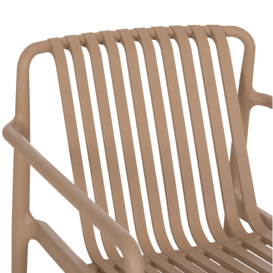 Πολυθρονα lounge εξωτ.χωρου malen hm6626.04 καπουτσινο πολυπροπυλενιο 67x75x75υεκ ** Πολυθρονα lounge εξωτ.χωρου malen hm6626.04 καπουτσινο πολυπροπυλενιο 67x75x75υεκ **