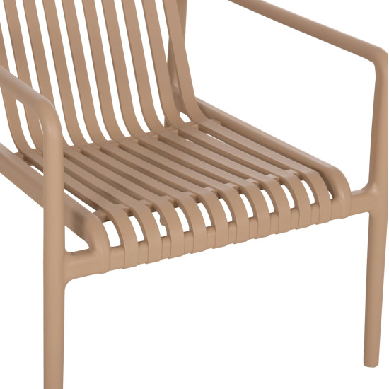 Πολυθρονα lounge εξωτ.χωρου malen hm6626.04 καπουτσινο πολυπροπυλενιο 67x75x75υεκ ** Πολυθρονα lounge εξωτ.χωρου malen hm6626.04 καπουτσινο πολυπροπυλενιο 67x75x75υεκ **