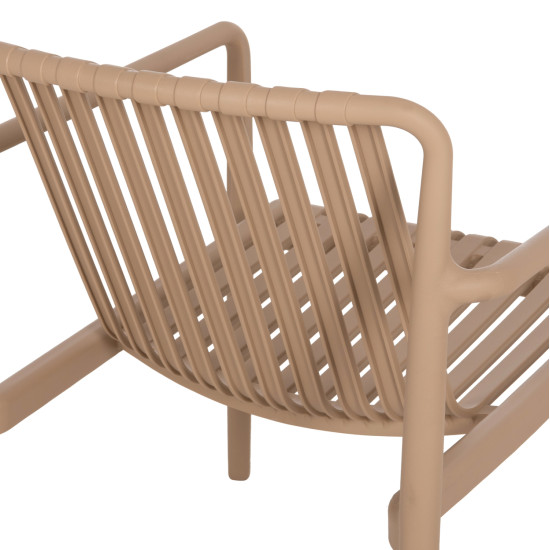 Πολυθρονα lounge εξωτ.χωρου malen hm6626.04 καπουτσινο πολυπροπυλενιο 67x75x75υεκ ** Πολυθρονα lounge εξωτ.χωρου malen hm6626.04 καπουτσινο πολυπροπυλενιο 67x75x75υεκ **