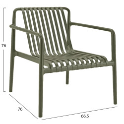 Πολυθρονα lounge εξωτ.χωρου malen hm6626.05 olive green πολυπροπυλενιο 67x75x75υεκ ** Πολυθρονα lounge εξωτ.χωρου malen hm6626.05 olive green πολυπροπυλενιο 67x75x75υεκ **