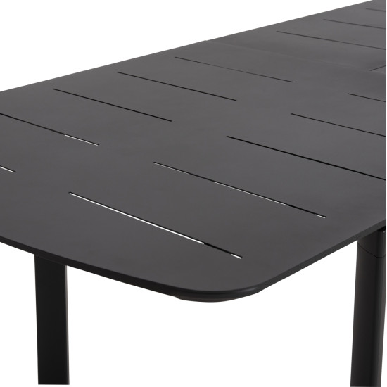 Σετ τραπεζαριασ εξ.χωρου 6 θεσεων elara hm10726.01 γκρι αλουμινιο-επεκτεινομενο τραπεζι **