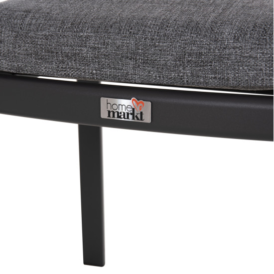 Σετ τραπεζαριασ εξ.χωρου 6 θεσεων elara hm10726.01 γκρι αλουμινιο-επεκτεινομενο τραπεζι **