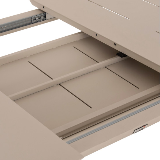 Σετ τραπεζαριασ εξ.χωρου 6 θεσεων elara hm10726.05 μπεζ αλουμινιο-επεκτεινομενο τραπεζι **