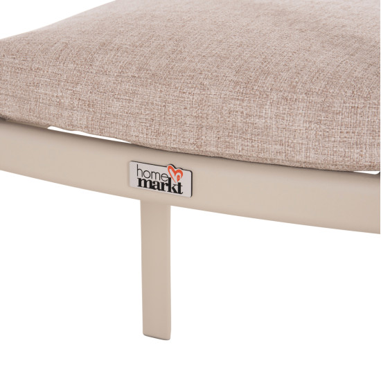 Σετ τραπεζαριασ εξ.χωρου 6 θεσεων elara hm10726.05 μπεζ αλουμινιο-επεκτεινομενο τραπεζι **