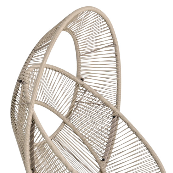 Πολυθρονα-φωλια ruler hm6506.02 μοκα μεταλλο-p.e.rattan--γκρι μαξιλαρια 90x85x154υεκ ** Πολυθρονα-φωλια ruler hm6506.02 μοκα μεταλλο-p.e.rattan--γκρι μαξιλαρια 90x85x154υεκ **
