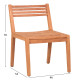 Καρεκλα εξωτ.χωρου pavel hm6615 ξυλο teak--φυσικο χρωμα 46x54x78υεκ. **