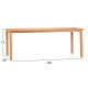 Τραπεζι ορθογωνιο finto hm6616 ξυλο teak--φυσικο 200x100x75υεκ. **