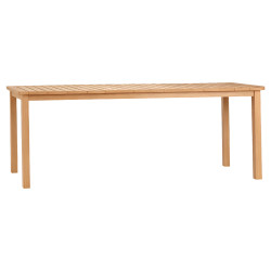 Τραπεζι ορθογωνιο finto hm6616 ξυλο teak--φυσικο 200x100x75υεκ. **