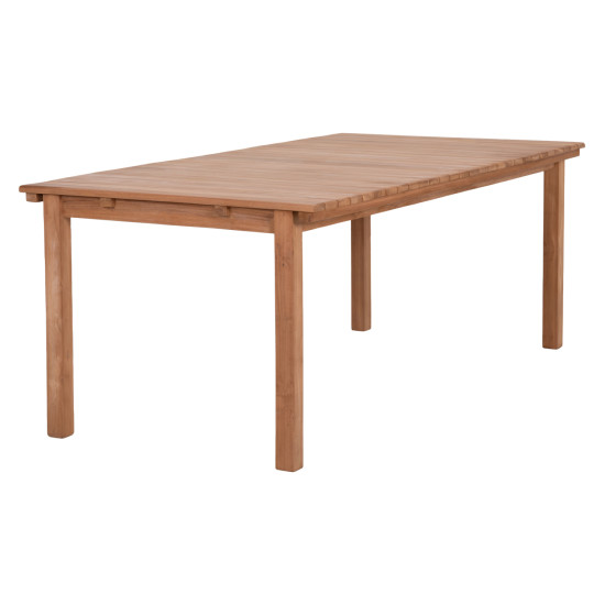 Τραπεζι ορθογωνιο finto hm6616 ξυλο teak--φυσικο 200x100x75υεκ. **