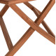Τραπεζι πολυγωνο πτυσσομενο karlin hm6618 ξυλο teak σε φυσικο χρωμα 120x120x75yεκ. **
