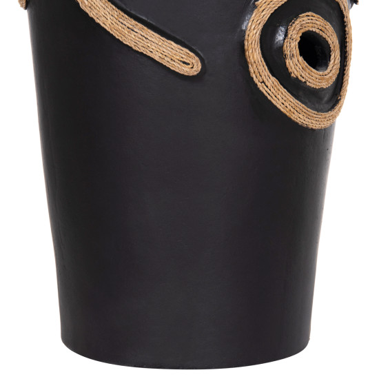 Επιτραπεζιο διακοσμητικο βαζο dean hm4677.01l τερακοτα σε μαυρο--φ22x33υεκ. **