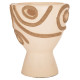 Επιτραπεζιο διακοσμητικο βαζο dean hm4678.02 τερακοτα σε κρεμ--φ25x28υεκ. **