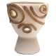 Επιτραπεζιο διακοσμητικο βαζο dean hm4678.02 τερακοτα σε κρεμ--φ25x28υεκ. **