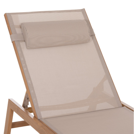 Ξαπλωστρα αλουμινιου με μαξιλαρι rabia hm5982.05 heat transfer & μπεζ 188x60x30υ ** Ξαπλωστρα αλουμινιου με μαξιλαρι rabia hm5982.05 heat transfer & μπεζ 188x60x30υ **