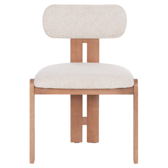 ΚΑΡΕΚΛΑ ΤΡΑΠΕΖΑΡΙΑΣ KARVO HM18252.01 ΜΠΕΖ ΥΦΑΣΜΑ--ΞΥΛΟ ΟΞΙΑΣ 57x50x79Υεκ - 2τεμ **