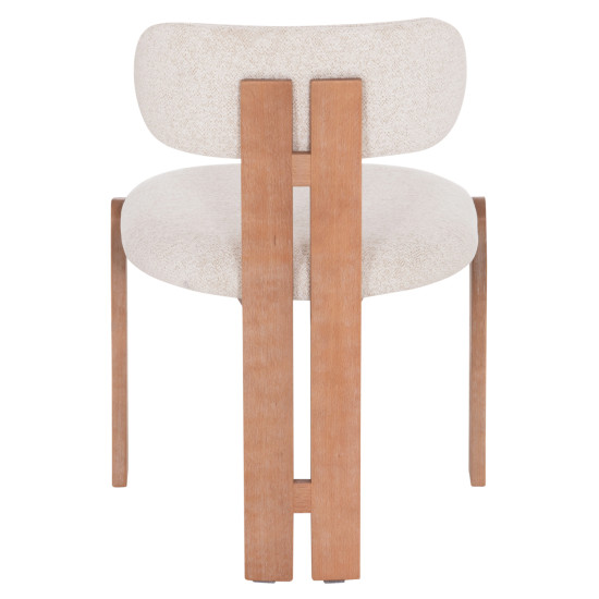 ΚΑΡΕΚΛΑ ΤΡΑΠΕΖΑΡΙΑΣ KARVO HM18252.01 ΜΠΕΖ ΥΦΑΣΜΑ--ΞΥΛΟ ΟΞΙΑΣ 57x50x79Υεκ - 2τεμ **