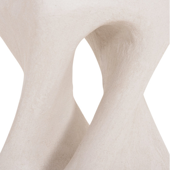 Σκαμπο τετραγωνο santorini hm18337 πολυρητινη--υπολευκο χρωμα 30x30x45yεκ **