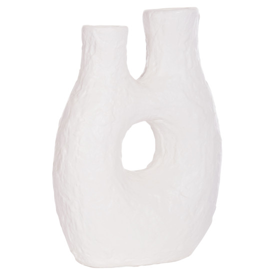 Σετ 2τμχ επιτραπεζια διακοσμητικα βαζα namentis hm21143.01 τερακοτα λευκο/βυσσινι ** Σετ 2τμχ επιτραπεζια διακοσμητικα βαζα namentis hm21143.01 τερακοτα λευκο/βυσσινι **