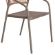 Πολυθρονα homan hm6430.04 σαμπανι μεταλλο & textilene--μπεζ p.e.rattan 53x58x75υεκ **