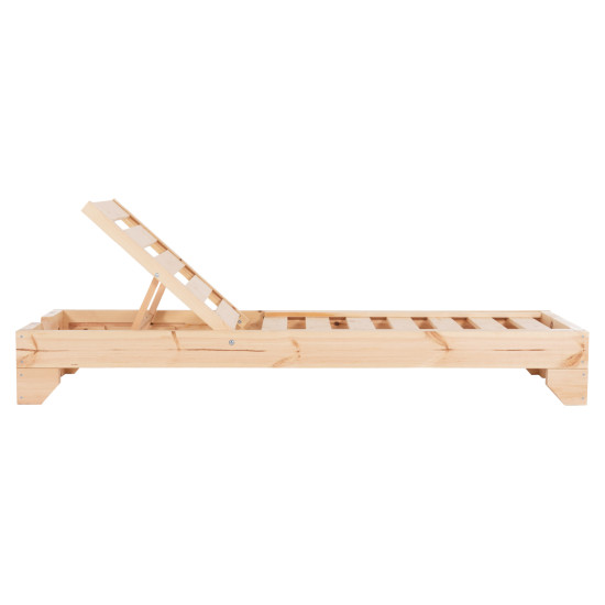 Ξαπλωστρα βαρ.τυπου κορινοσ hm10779.04 ξυλο πευκου φυσικο-εμποτισμοσ 79x204x77υεκ **