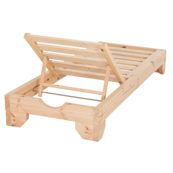 Ξαπλωστρα βαρ.τυπου κορινοσ hm10779.04 ξυλο πευκου φυσικο-εμποτισμοσ 79x204x77υεκ **