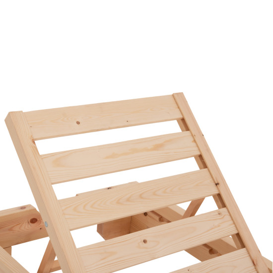 Ξαπλωστρα βαρ.τυπου κορινοσ hm10779.04 ξυλο πευκου φυσικο-εμποτισμοσ 79x204x77υεκ **