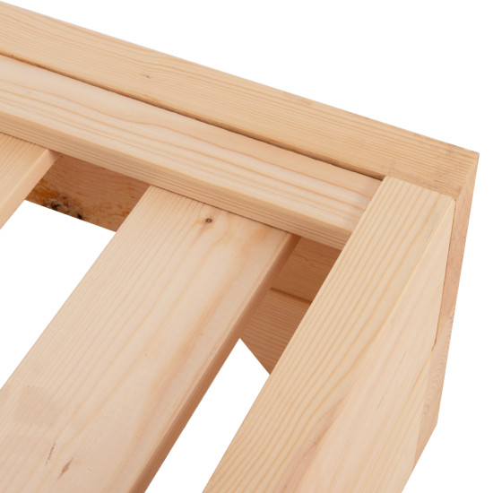 Ξαπλωστρα βαρ.τυπου κορινοσ hm10779.04 ξυλο πευκου φυσικο-εμποτισμοσ 79x204x77υεκ **