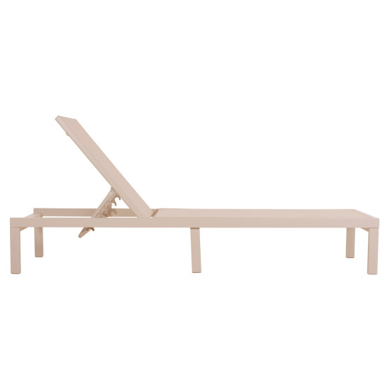 Ξαπλωστρα αλουμινιου thatcher hm5983.04 σαμπανι σκελετοσ & textilene 197x64x92υεκ **