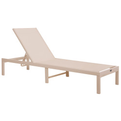 Ξαπλωστρα αλουμινιου thatcher hm5983.04 σαμπανι σκελετοσ & textilene 197x64x92υεκ **