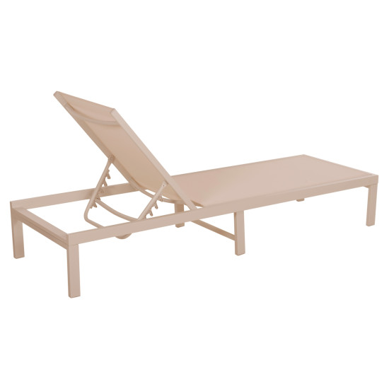 Ξαπλωστρα αλουμινιου thatcher hm5983.04 σαμπανι σκελετοσ & textilene 197x64x92υεκ **