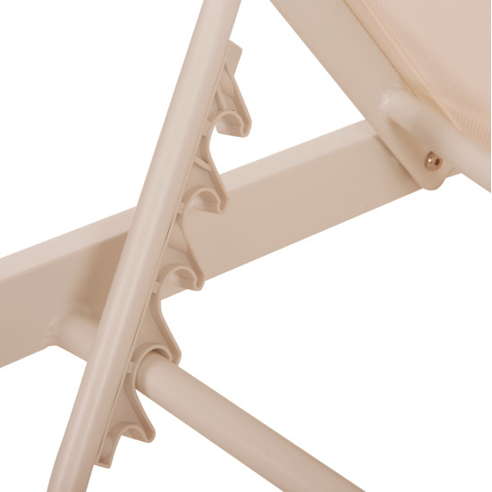 Ξαπλωστρα αλουμινιου thatcher hm5983.04 σαμπανι σκελετοσ & textilene 197x64x92υεκ **