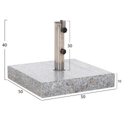 Βαση ομπρελασ γρανιτη 60kg με χερουλι & ροδεσ hm6565--σωληνασ διαμετρου φ58 **