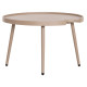 Τραπεζι μεσησ στρογγυλο εξ.χωρου teroc hm6434.03 αλουμινιο καπουτσινο φ70x44υεκ **