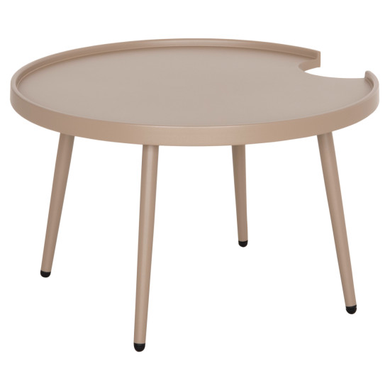 Τραπεζι μεσησ στρογγυλο εξ.χωρου teroc hm6434.03 αλουμινιο καπουτσινο φ70x44υεκ **