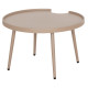 Τραπεζι μεσησ στρογγυλο εξ.χωρου teroc hm6434.03 αλουμινιο καπουτσινο φ70x44υεκ **