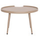 Τραπεζι μεσησ στρογγυλο εξ.χωρου teroc hm6434.03 αλουμινιο καπουτσινο φ70x44υεκ **