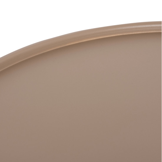 Τραπεζι μεσησ στρογγυλο εξ.χωρου teroc hm6434.03 αλουμινιο καπουτσινο φ70x44υεκ **