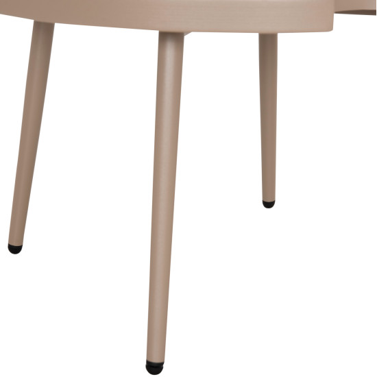 Τραπεζι μεσησ στρογγυλο εξ.χωρου teroc hm6434.03 αλουμινιο καπουτσινο φ70x44υεκ **