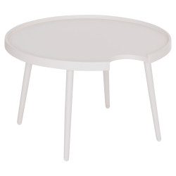 Τραπεζι μεσησ στρογγυλο εξ.χωρου teroc hm6434.02 αλουμινιο λευκο φ70x44υεκ **