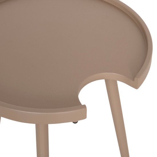 Τραπεζι βοηθητικο στρογγυλο εξ.χωρου teroc hm6433.03 αλουμινιο καπουτσινο φ47x53υεκ ** Τραπεζι βοηθητικο στρογγυλο εξ.χωρου teroc hm6433.03 αλουμινιο καπουτσινο φ47x53υεκ **