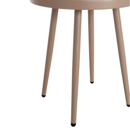 Τραπεζι βοηθητικο στρογγυλο εξ.χωρου teroc hm6433.03 αλουμινιο καπουτσινο φ47x53υεκ ** Τραπεζι βοηθητικο στρογγυλο εξ.χωρου teroc hm6433.03 αλουμινιο καπουτσινο φ47x53υεκ **