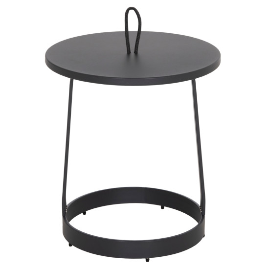 Τραπεζι βοηθητικο εξ.χωρου mino hm6432.01 αλουμινιο & σχοινι γκρι φ47x53υεκ ** Τραπεζι βοηθητικο εξ.χωρου mino hm6432.01 αλουμινιο & σχοινι γκρι φ47x53υεκ **